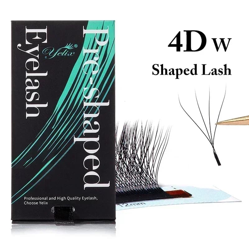 Naturalne miękkie gotowe wachlarze rzęs W-shape 3D-8D