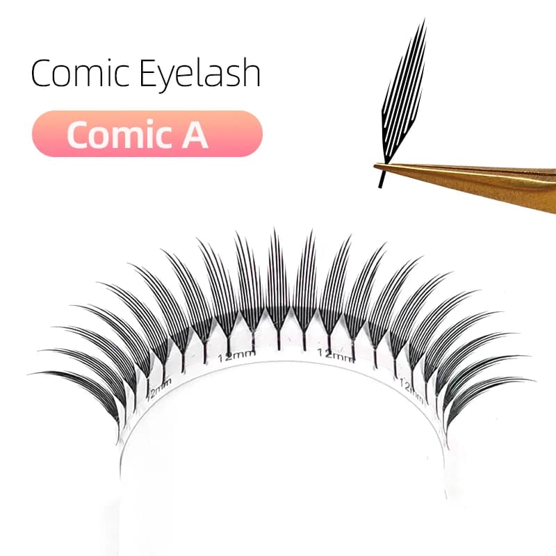 Rzęsy pojedyncze Feather Shape Spire Brazilian Volume