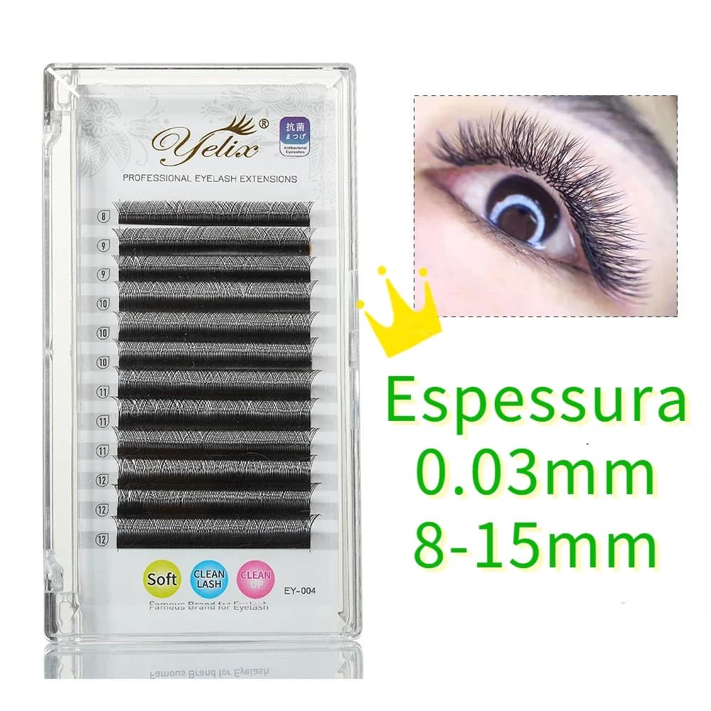 Przedłużane rzęsy Y Shape YY gotowe wachlarze 0,05mm C Curl