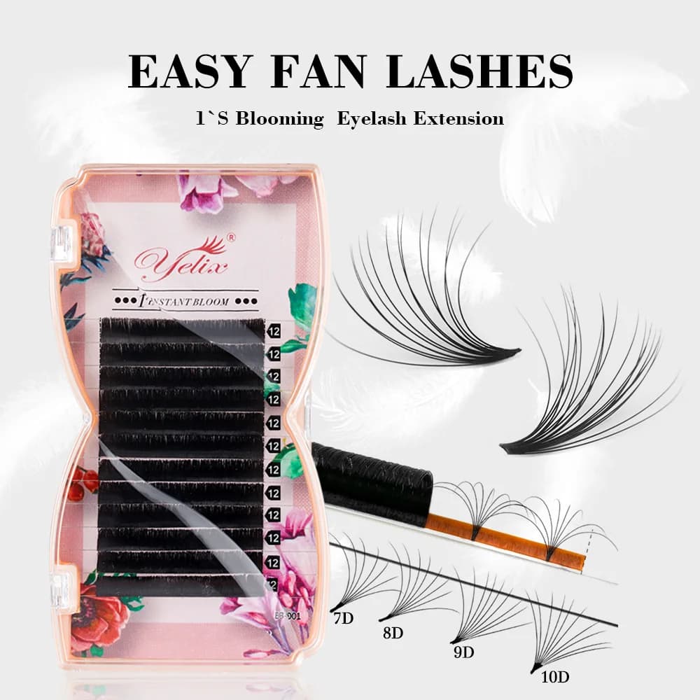Easy Fan Mega Volume, przedłużane rzęsy, 0.03/0.05mm