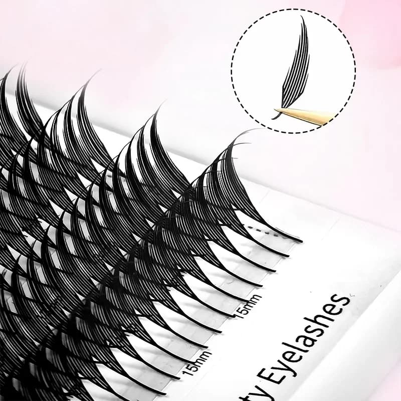 Rzęsy pojedyncze Feather Shape Spire Brazilian Volume