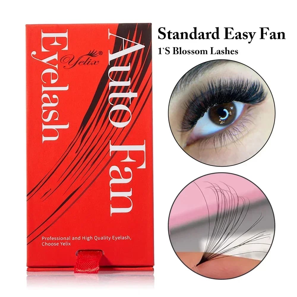 Super matowe mega volume rzęsy Easy Fan skręt D 8-15mm