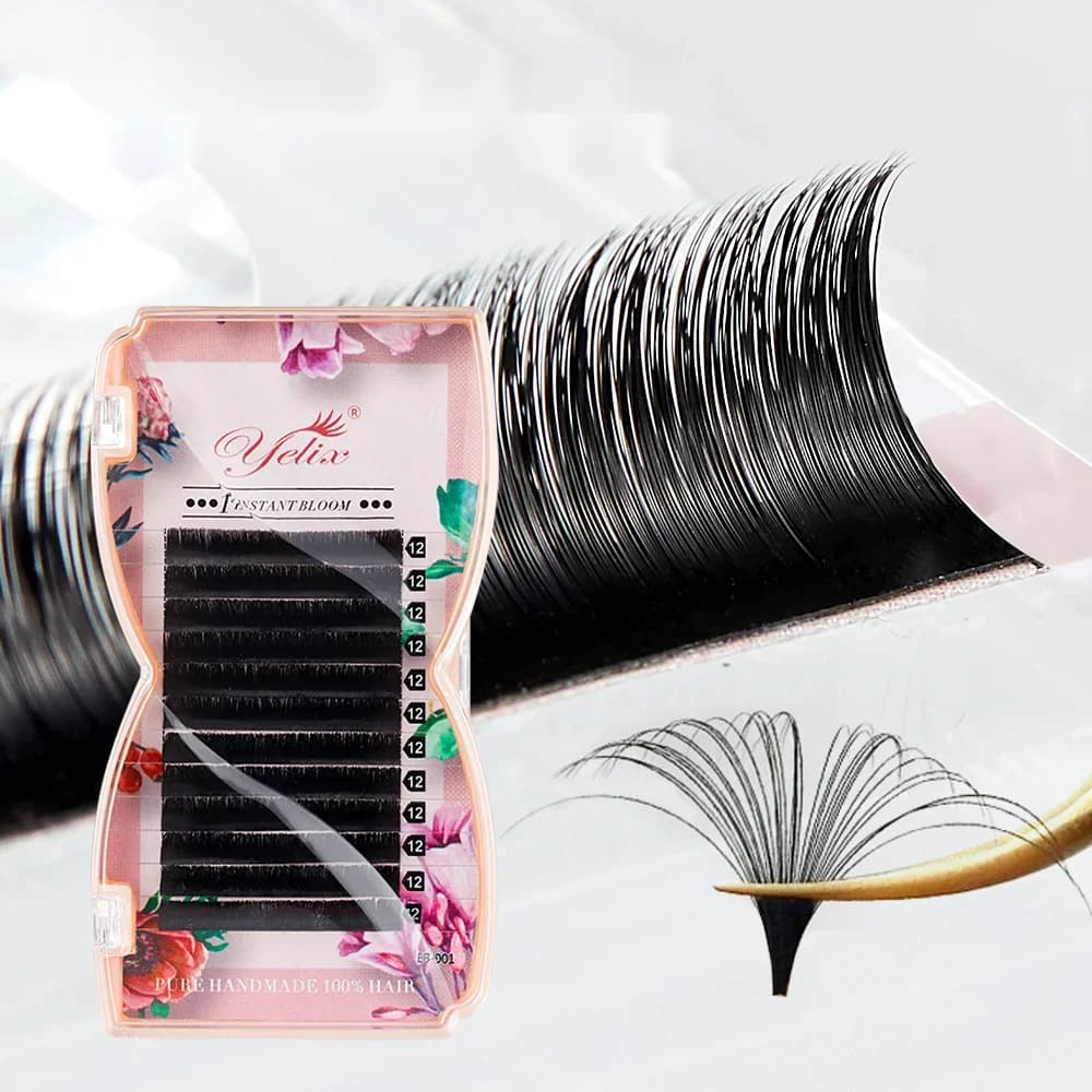 Kępy rzęs objętościowych typu Bloom Easy Fanning 8-20mm